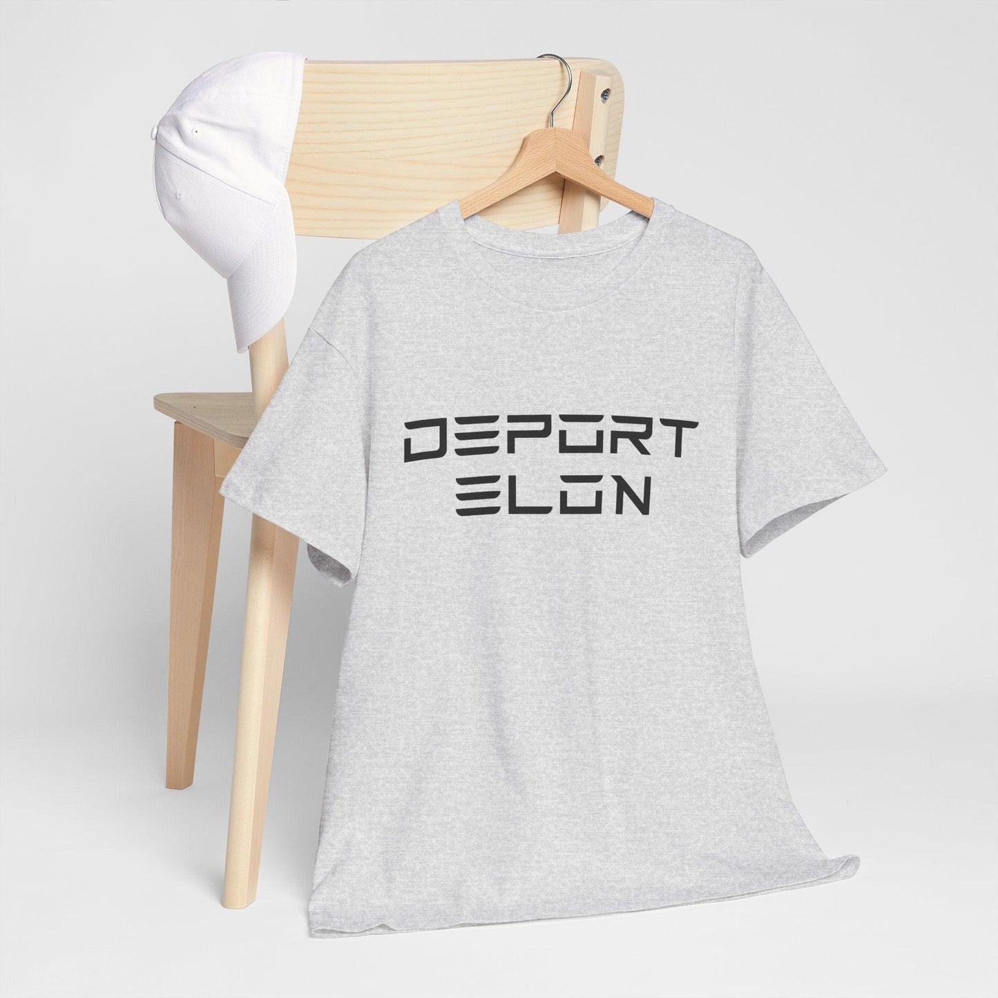 Deport Elon Unisex Heavy Cotton Tee - Statement T-Shirt for Activism and Humor