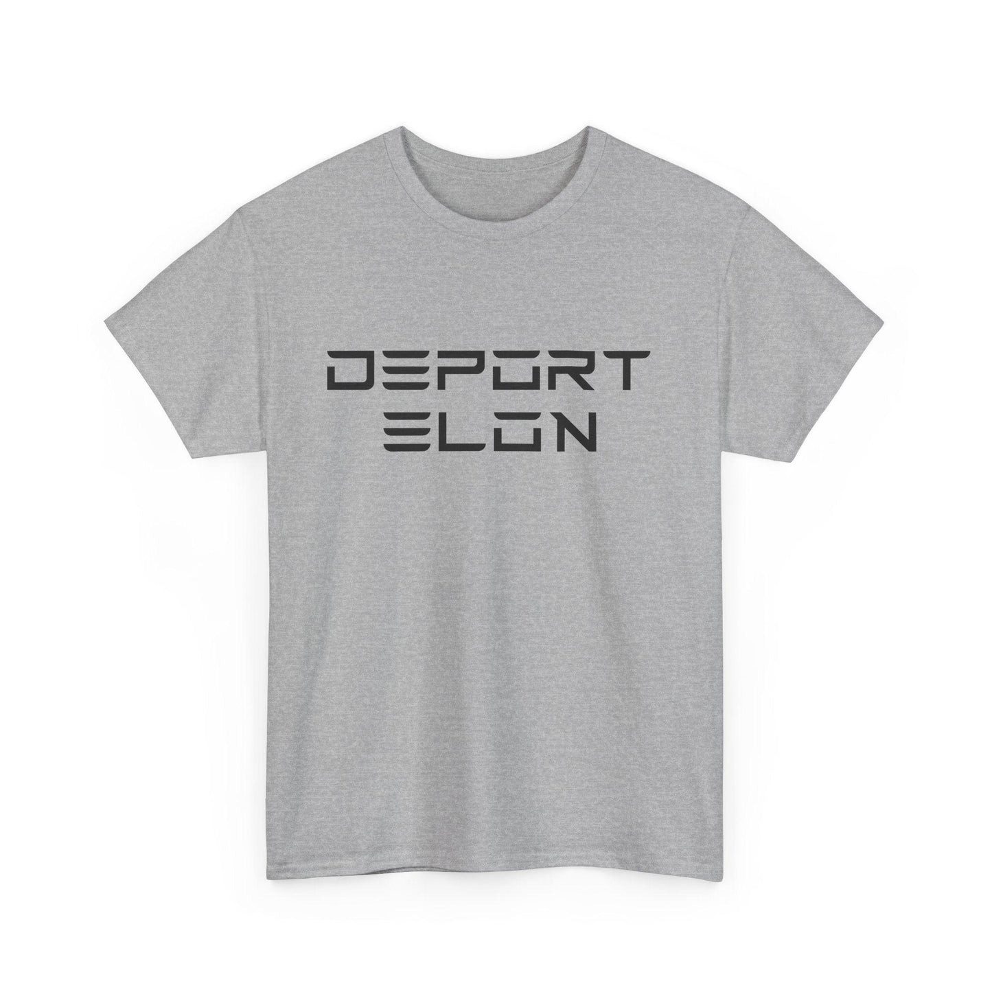 Deport Elon Unisex Heavy Cotton Tee - Statement T-Shirt for Activism and Humor