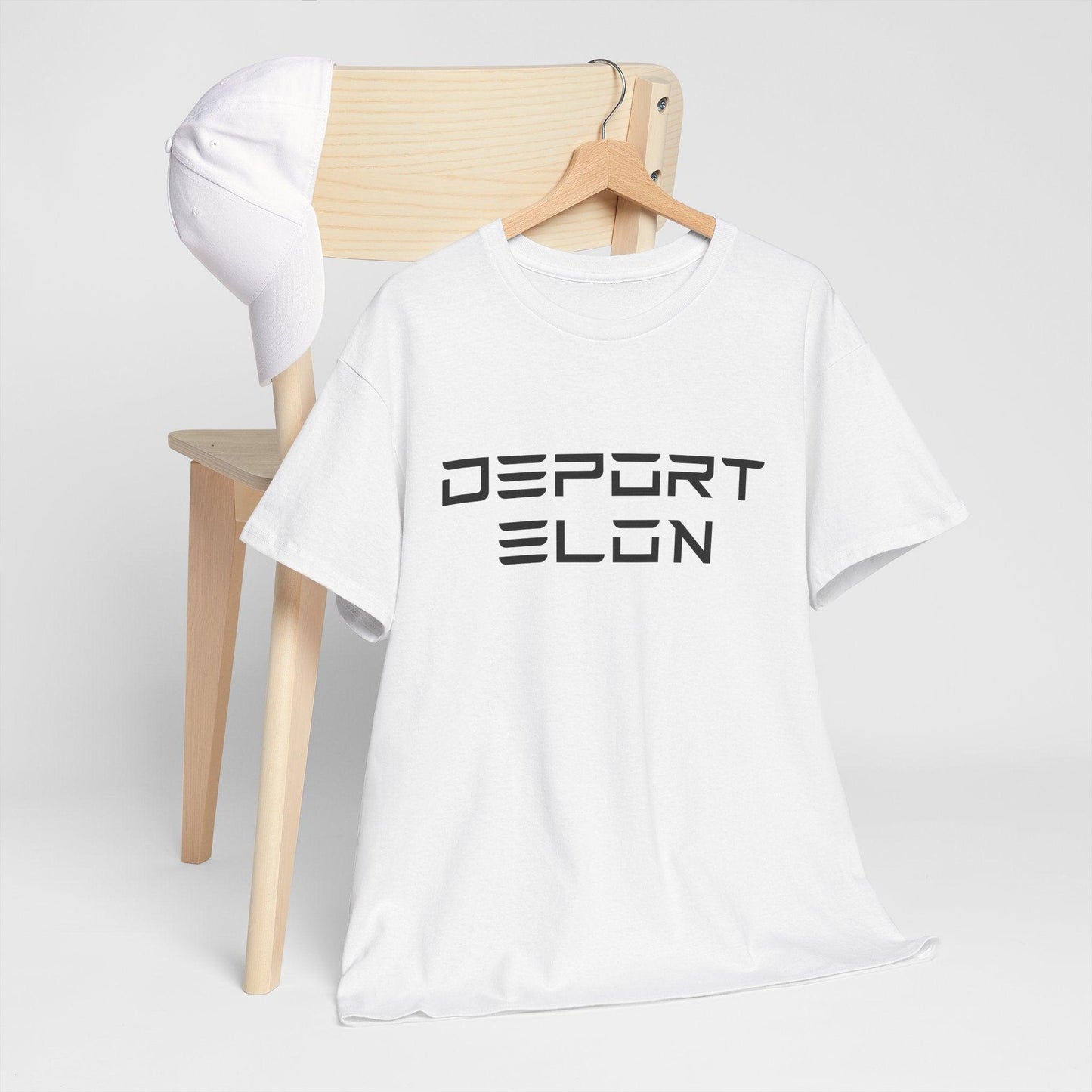 Deport Elon Unisex Heavy Cotton Tee - Statement T-Shirt for Activism and Humor