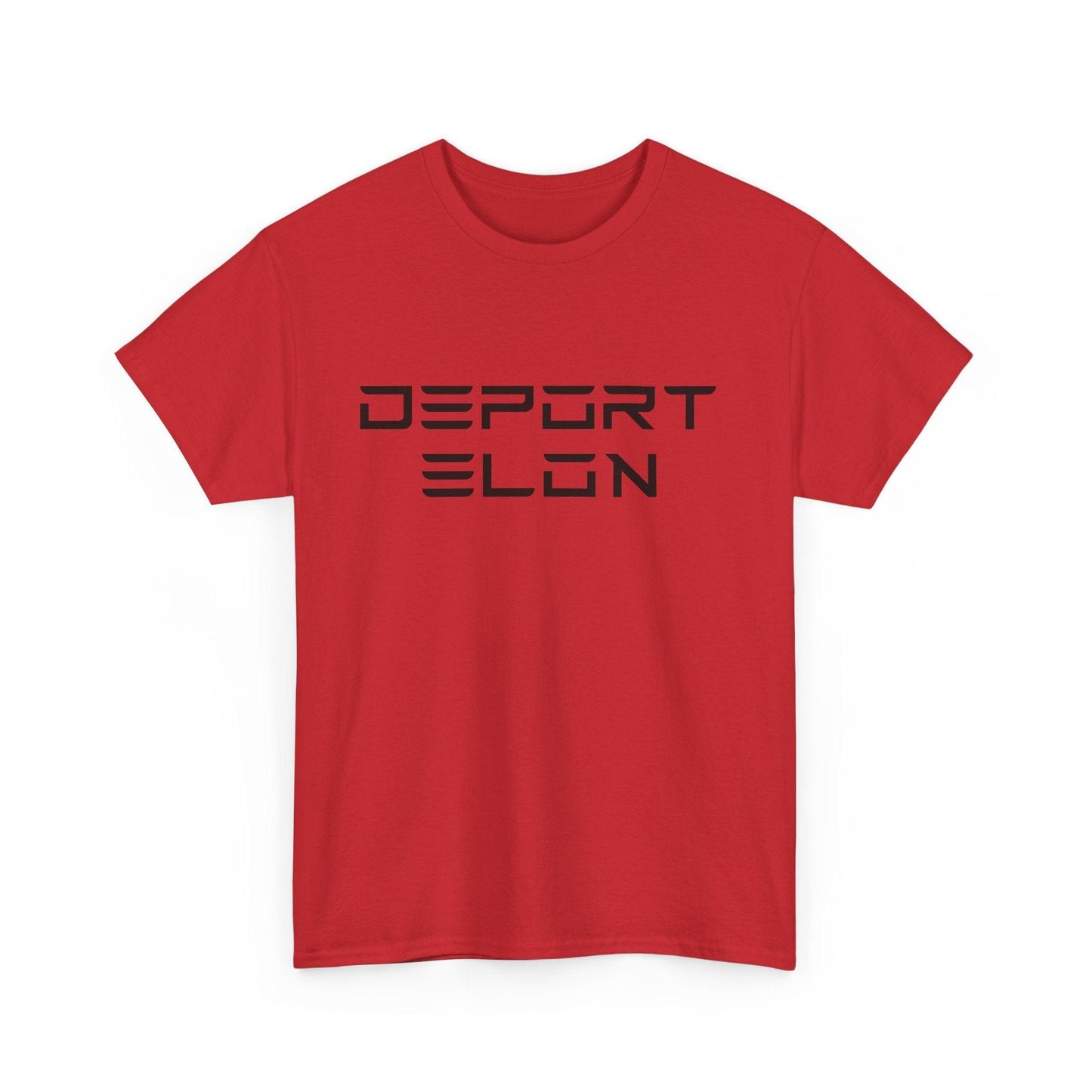 Deport Elon Unisex Heavy Cotton Tee - Statement T-Shirt for Activism and Humor