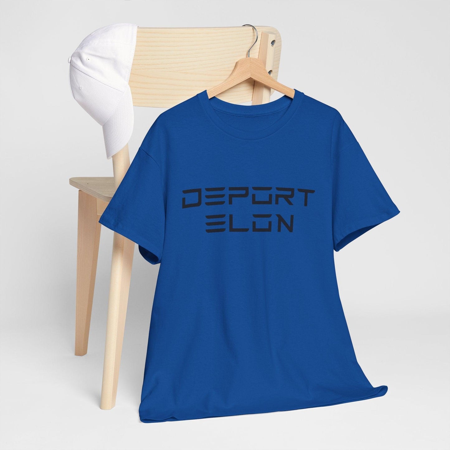 Deport Elon Unisex Heavy Cotton Tee - Statement T-Shirt for Activism and Humor