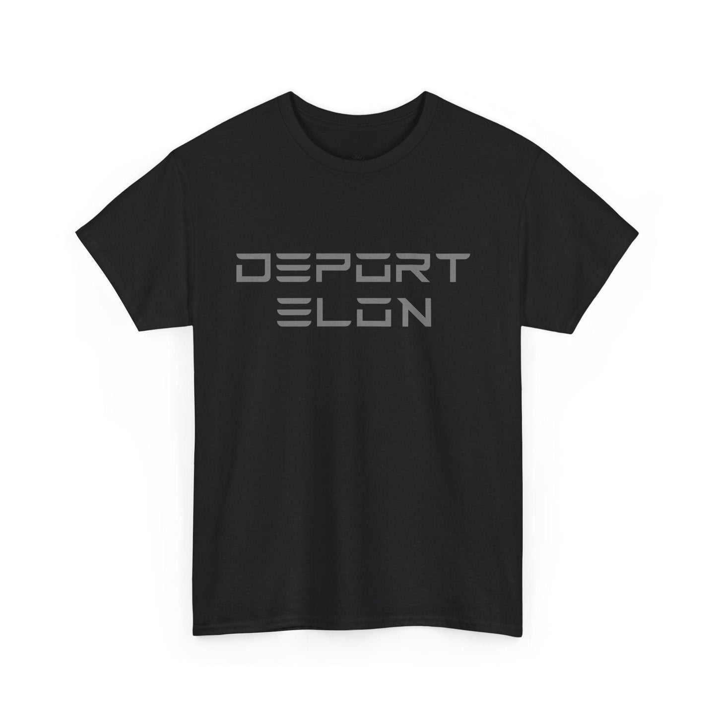 Deport Elon Unisex Heavy Cotton Tee – Trendy Statement Shirt for Casual Wear & Gifts