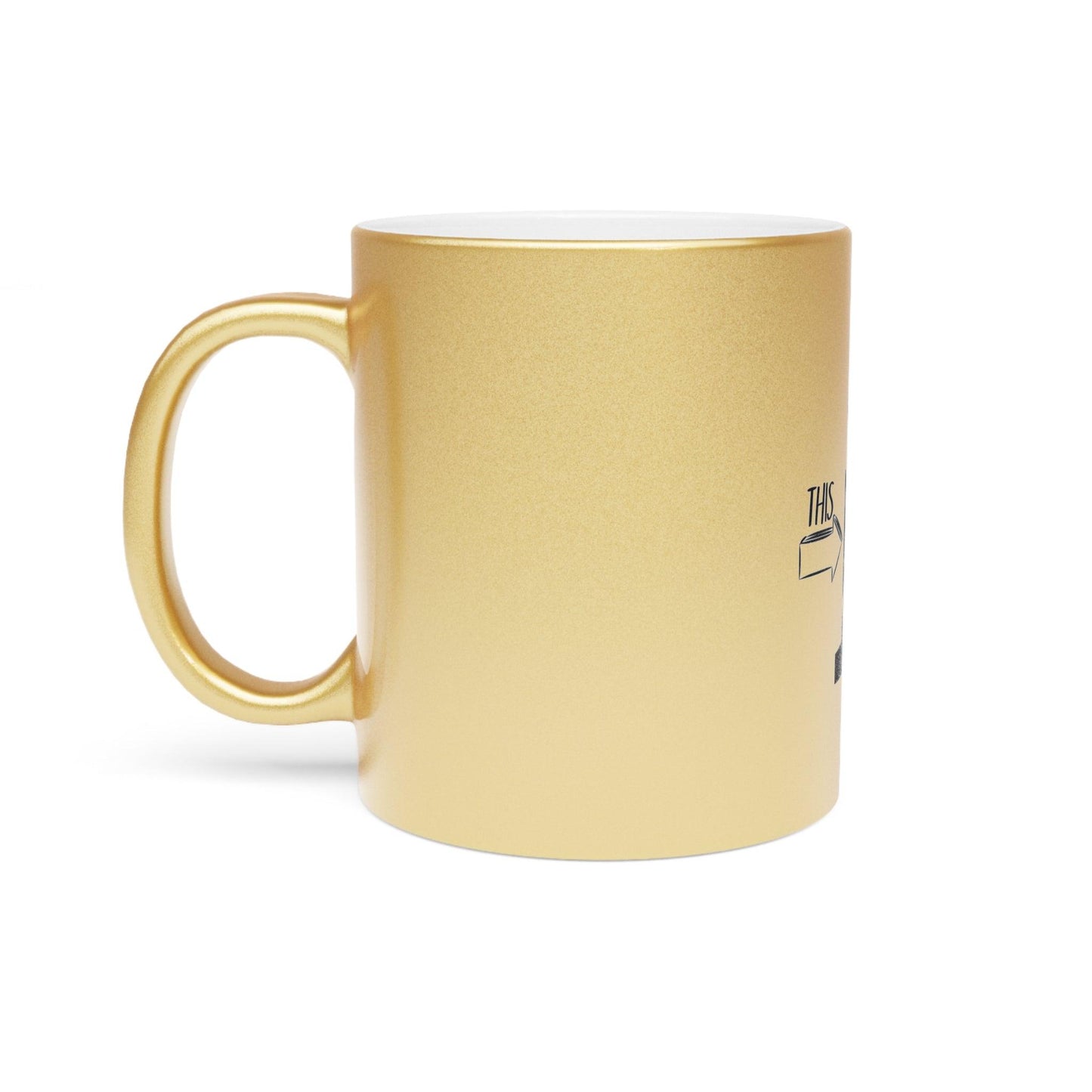 Mug - 'F*ck This Guy Donald Trump' Silver".gold Metallic Coffee Mug