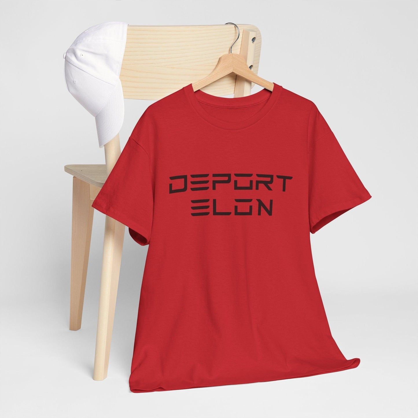 Deport Elon Unisex Heavy Cotton Tee - Statement T-Shirt for Activism and Humor